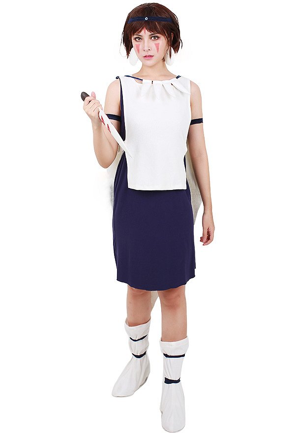 Disfraz Cosplay de princesa Mononoke San