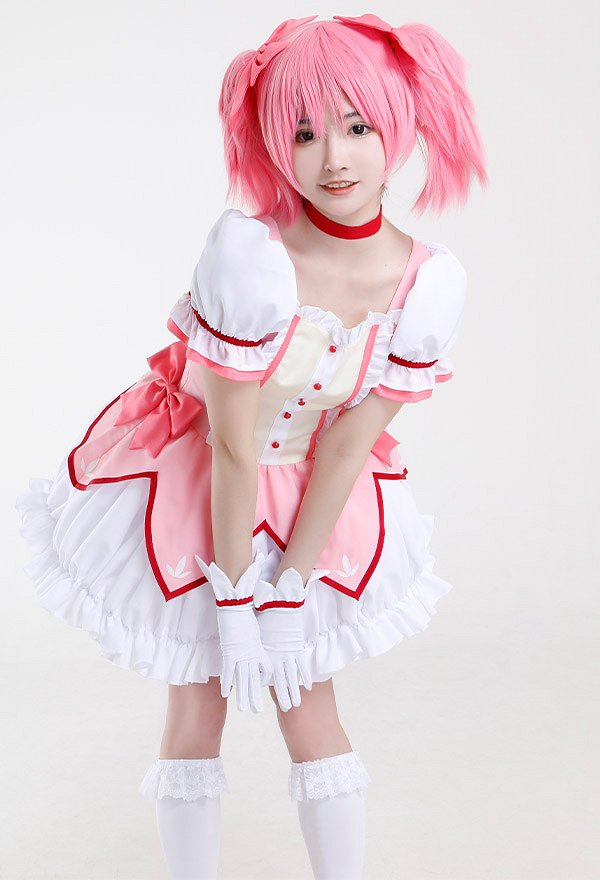 Puella Magi Madoka Magica Madoka Kaname Cosplay de Vestido