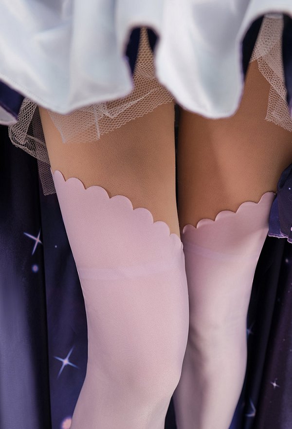 PMMM Kaname Madoka Ultimate Goddess Cosplay Costume Vestido de Estrella y Guantes con Calcetines para el Muslo y Tocado