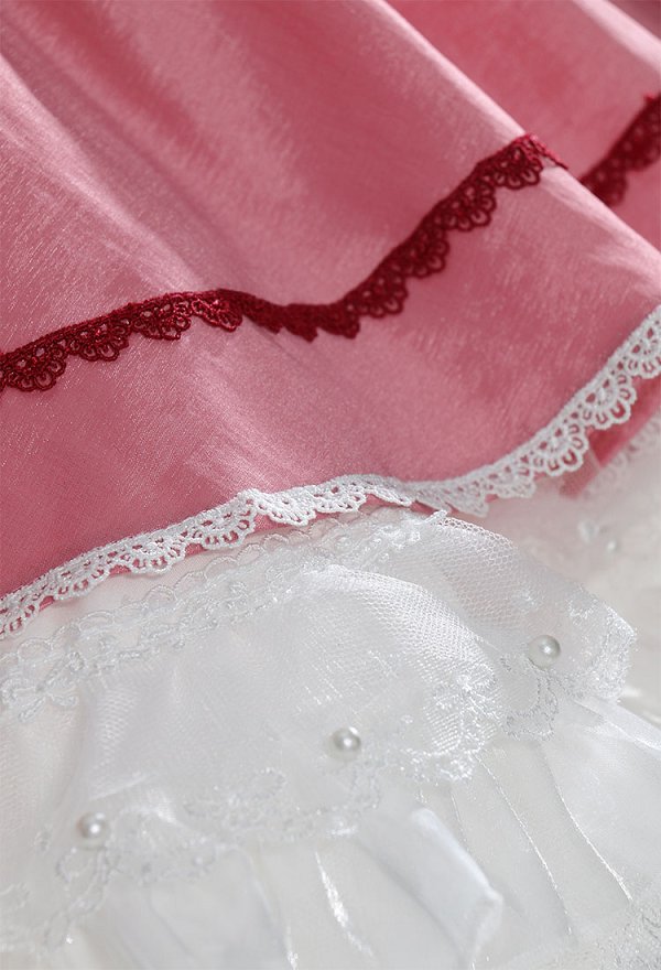 PMMM Kaname Cosplay Costume Dress and Gloves with Thigh Socks and Headdress