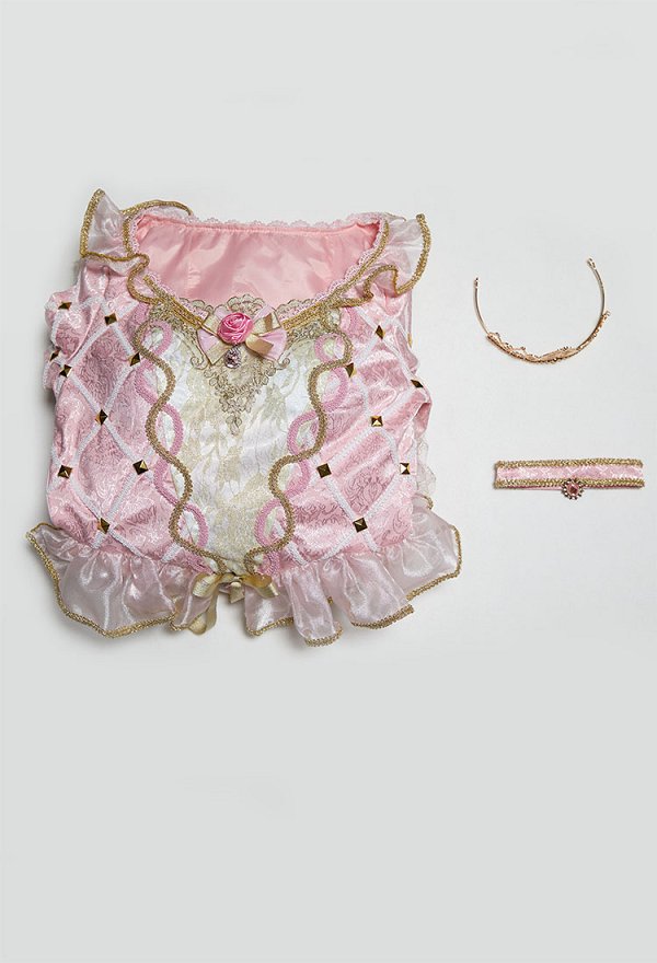 Barbie Princess Anneliese Cosplay Vestido con corona y cuello Barbie Princess Anneliese Cosplay Vestido con corona y cuello