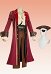 Tenue de pirate masculin pour Halloween édition Premium chemise et pantalon de style Renaissance steampunk avec manteau et chapeau