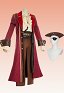 Tenue de pirate masculin pour Halloween édition Premium chemise et pantalon de style Renaissance steampunk avec manteau et chapeau