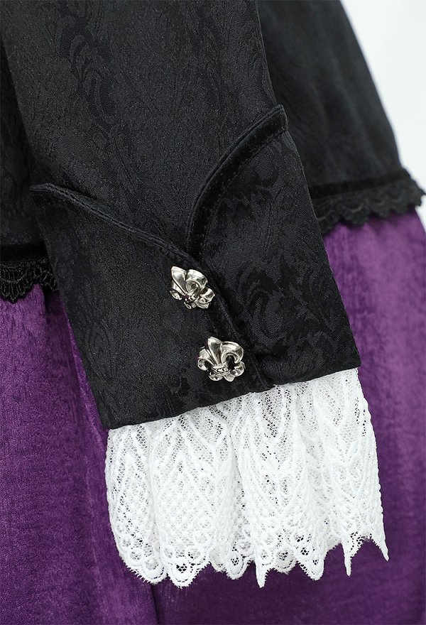 Panty Stocking Stocking Cosplay-Kostüm schwarz lila Gothic Kleid Gürtel mit gestreiften Strümpfen