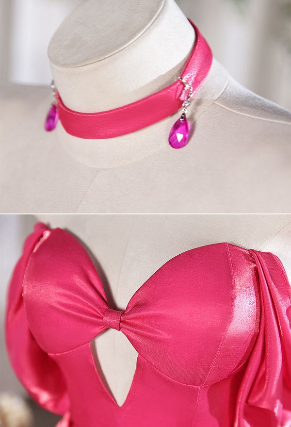 Panty & Stocking with Garterbelt Panty Cosplay Vestido con collar y cinturón de cadena