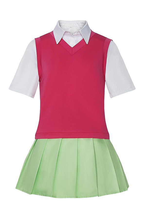 Disfraz de Cosplay de Atuendo de Escenario de Itsuki Nakano de Gotoubun con Camisa y Falda con Chaleco y Chaqueta Disfraz de Cosplay de Atuendo de Escenario de Itsuki Nakano de Gotoubun con Camisa y Falda con Chaleco y Chaqueta