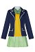 Gotoubun Yotsuba Nakano Costume de Cosplay Tenue de Scène Chemise et Jupe avec Gilet et Veste