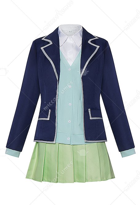 Gotoubun The 3rd Sister Stage Outfit Cosplay Kostüm Bluse und Rock mit Cardigan und Jacke