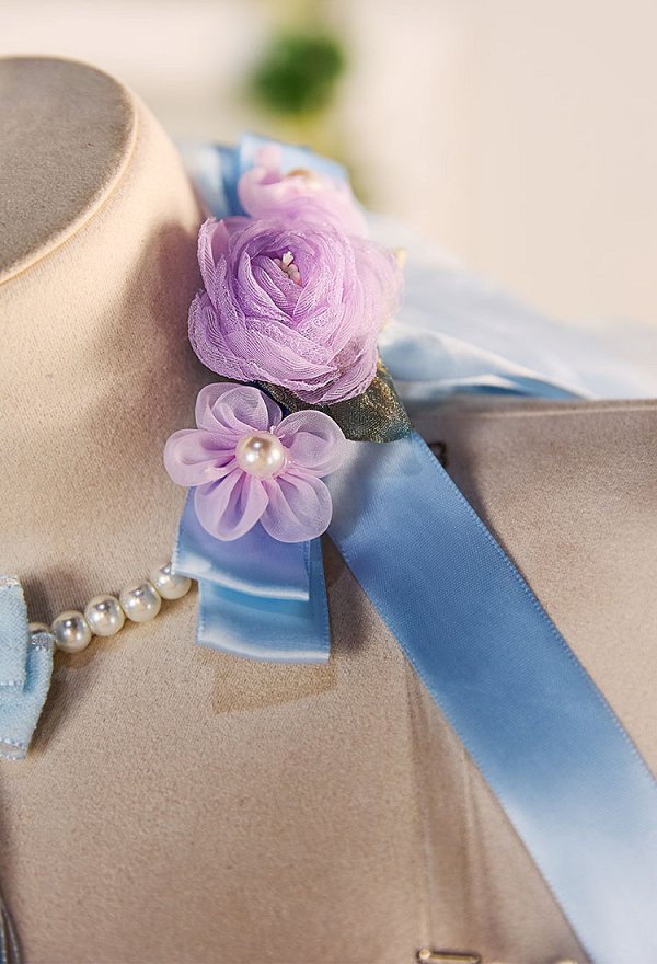 Re:Zero Rem Cosplay Vestido de novia con velo y lazo