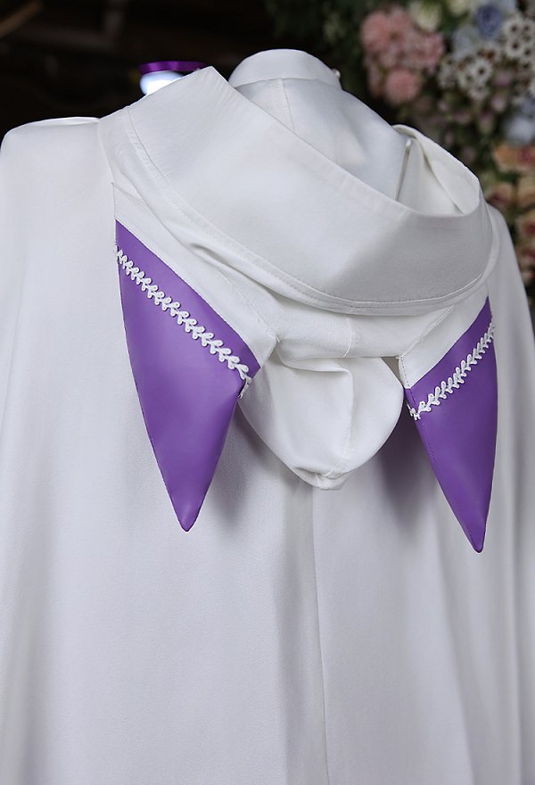 Re Starting Life in Another World Emilia Combat Suit Cosplay Costume Bodysuit and Top with Cape and Headpiece