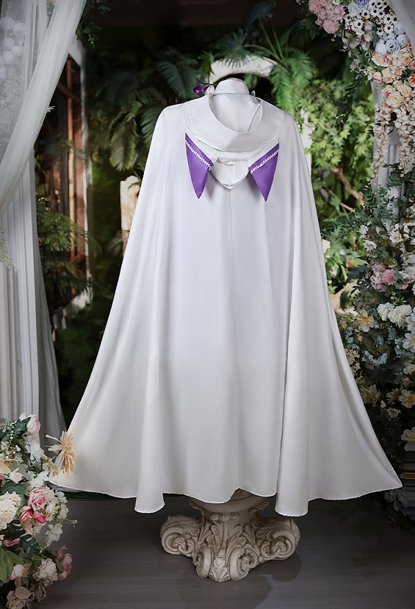 Re Starting Life in Another World Emilia Combat Suit Cosplay Costume Bodysuit and Top with Cape and Headpiece