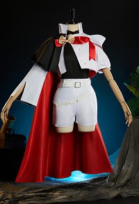 The Ribbon Hero Sapphire Knight Form Cosplay Costume Lining and Shorts with Coat and Headband