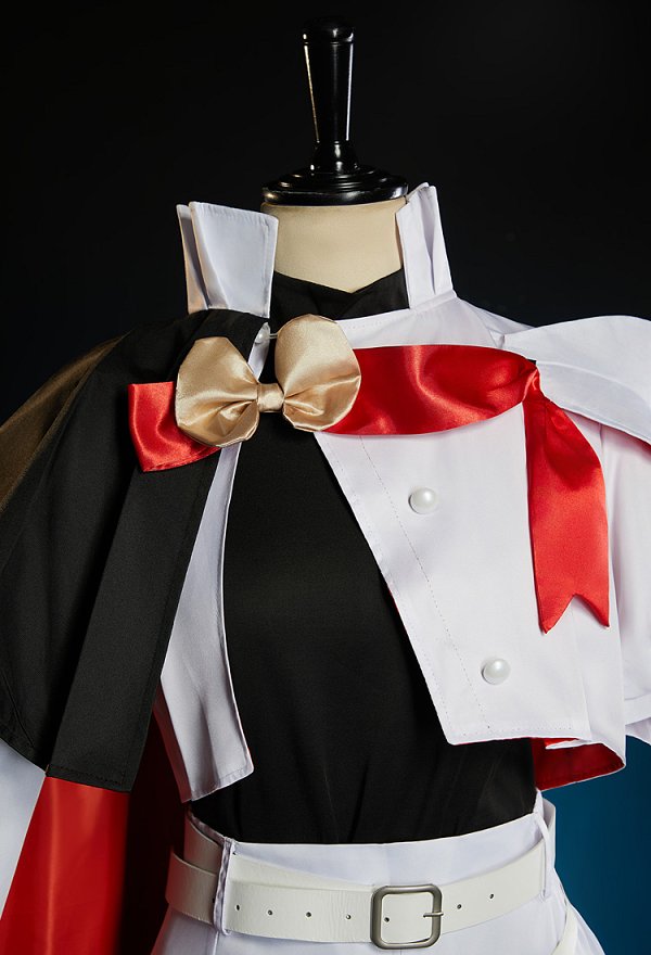 Disfraz Cosplay de Sapphire Knight Form de The Ribbon Hero, Forro y Shorts con Abrigo y Diadema