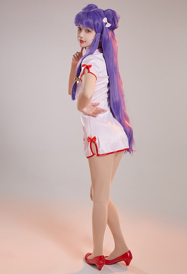 Ranma 1/2 Shampoo Cosplay Cheongsam Kleid Haar Zubehör Set Cosplay Kostüm