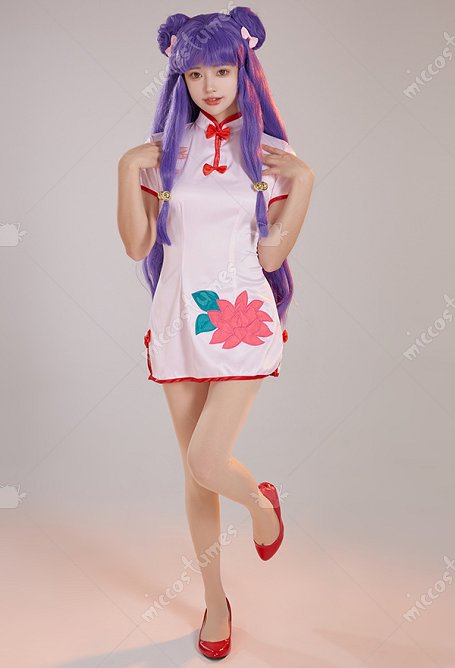 Ranma 1/2 Shampoo Cosplay Cheongsam Kleid Haar Zubehör Set Cosplay Kostüm