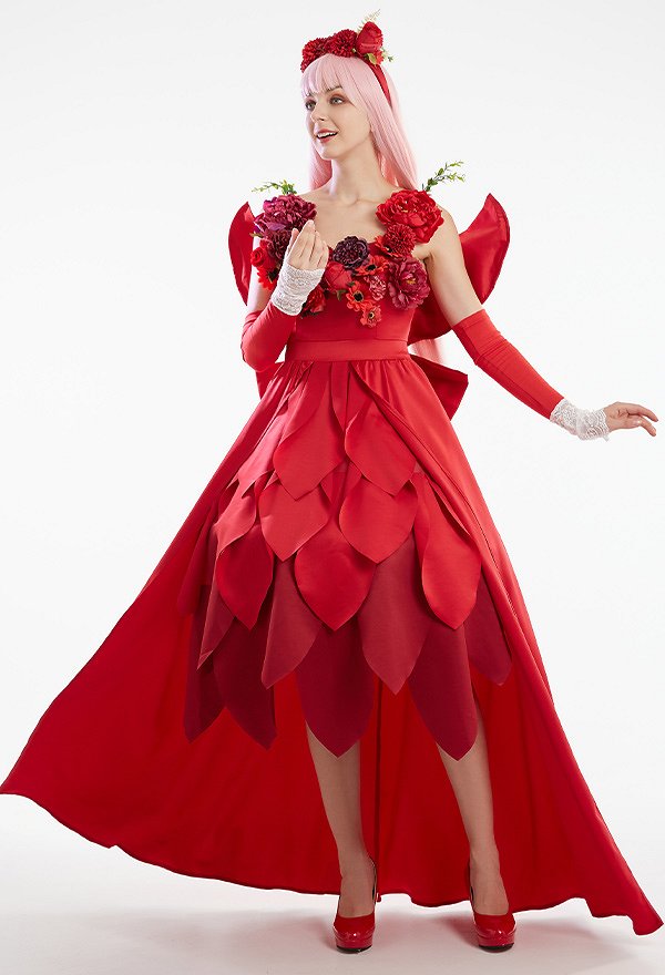 The Dragon and the Freckled Princess Belle Cosplay Costume Dress Set The Dragon and the Freckled Princess Belle Cosplay Costume Dress Set
