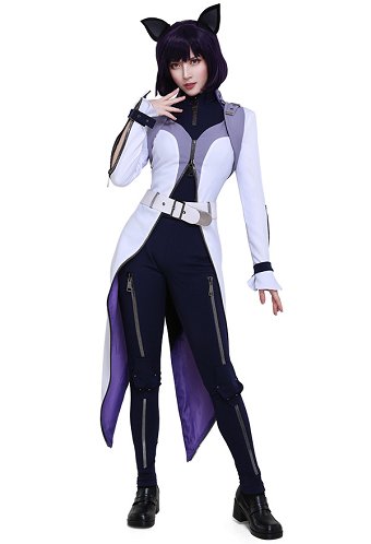 Color Hunter Blake Belladonna Schnee Dress Costume with Belt Set and Cat Ears