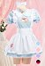 Disfraz de camarera de gato de Halloween Disfraz de ropa interior sexy con bordado de pata Kawaii vestido de gatito para diversión estilo de pecho abierto multicolor