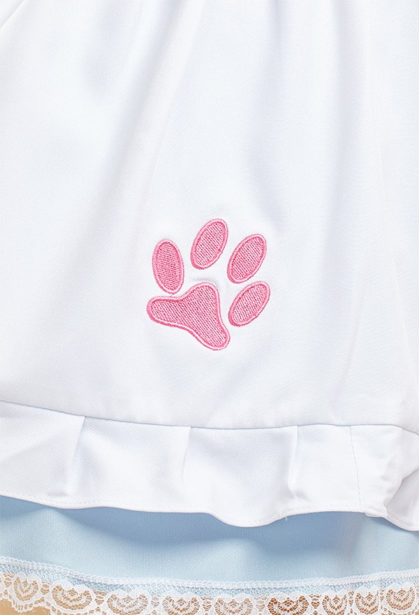 Kawaii Katze Kleid Dienstmädchen Outfit mit Schürze Stirnband Halloween Cosplay Kostüm Kawaii Katze Kleid Dienstmädchen Outfit mit Schürze Stirnband Halloween Cosplay Kostüm