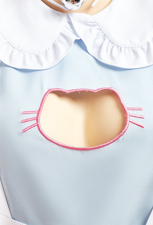 Kawaii Katze Kleid Dienstmädchen Outfit mit Schürze Stirnband Halloween Cosplay Kostüm