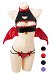 Sexy Dessous Set Herz Aushöhlen Brust Öffnen Tanga Fledermausflügel