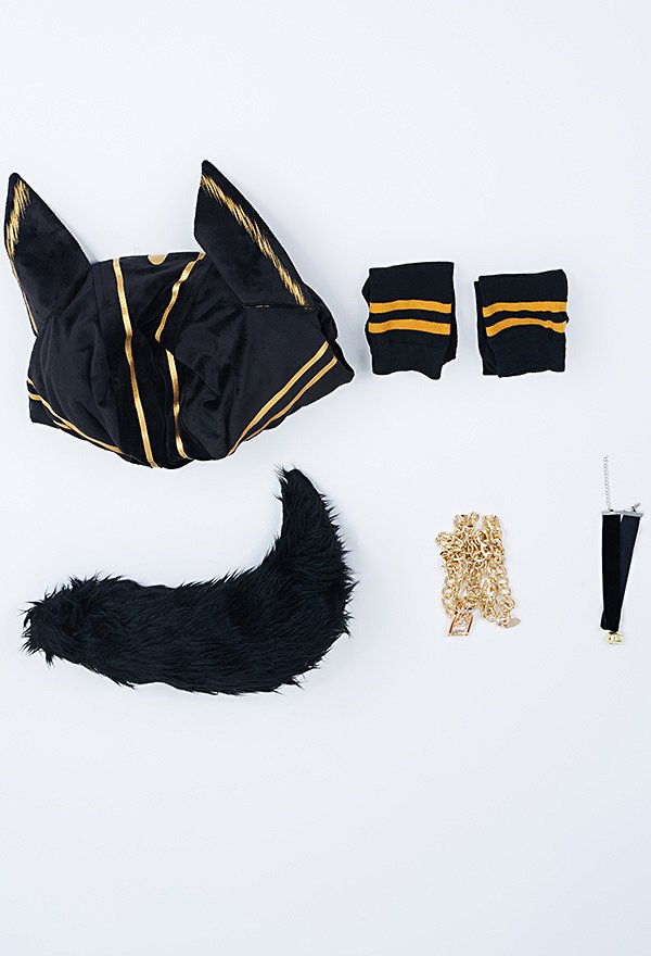 Halloween Oscuro Anubis Estilo Esponjoso Ajustado Pelele Pijama 3D Oreja Manga Larga Cremallera Bodycon Mono Ajustado Ropa de Dormir con Gargantilla y Calcetines Halloween Oscuro Anubis Estilo Esponjoso Ajustado Pelele Pijama 3D Oreja Manga Larga Cremallera Bodycon Mono Ajustado Ropa de Dormir con Gargantilla y Calcetines