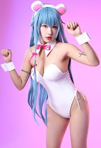Yuna Cosplay Kuma Kuma Kuma Bear Bodysuit Stirnband Schwanz Schultergurt Zubehör Cosplay Kostüm