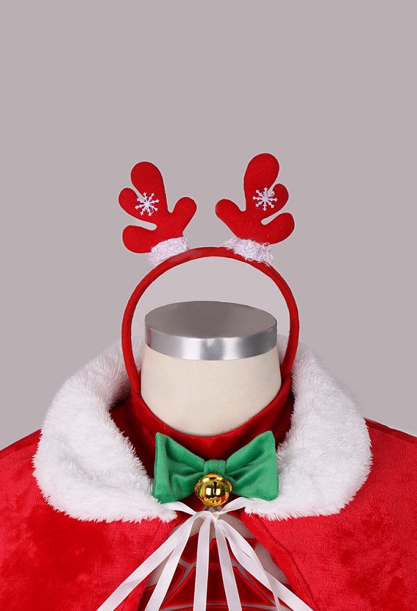 Plus Size 2B Derivado Sexy Conjunto Erótico Navidad Peluche con Capa y Guantes