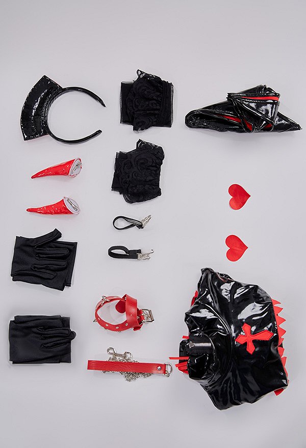 Power Derivative Nurse Uniform Halloween Lingerie Sexy Set Robe et Ailes avec Gants et Stokings