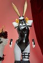 Yor Derivative Bunny Girl Costume Halloween Sexy Lencería en Profundo V Mono con Tocado y Guantes