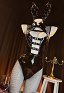 Sexy Lingerie Bunny Girl Gothic Bodysuit Handschuh Stirnband Dessous