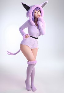 PM Derivative Fluffy Bodycon Romper Pajama Halloween Furry Bodysuit Long Sleeve Hooded Jumpsuit with Tail Belt and Socks