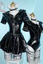 Kuppa Derivative Sexy Lingerie Bodysuit and Skirt with Choker and Socks