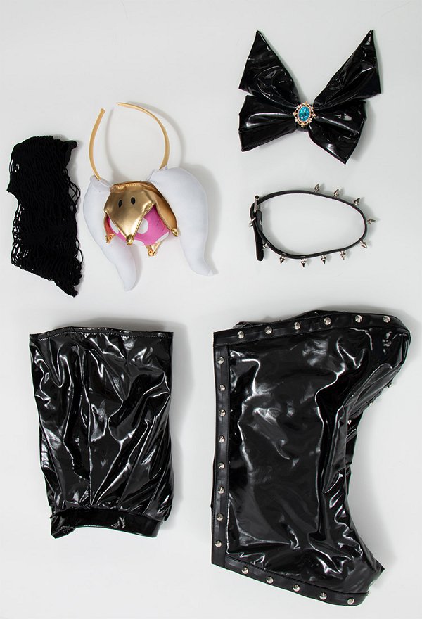 Kuppa Derivative Sexy Lingerie Bodysuit and Skirt with Choker and Socks