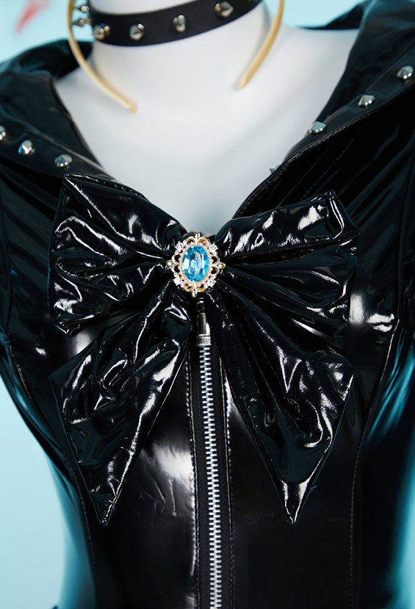Kuppa Derivative Sexy Lingerie Bodysuit and Skirt with Choker and Socks