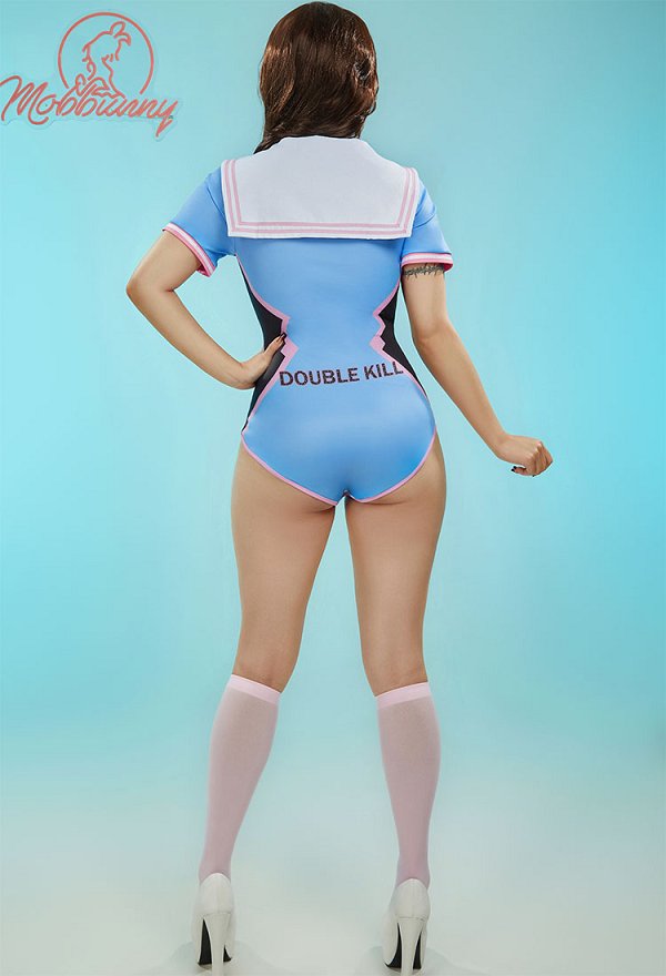 OW Dva Derivative Bodysuit Rosa Blau Sexy Lingerie HIgh Cut Kawaii Dessous OW Dva Derivative Bodysuit Rosa Blau Sexy Lingerie HIgh Cut Kawaii Dessous