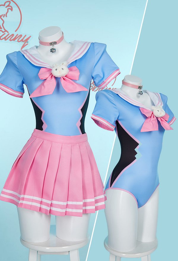 OW Dva Derivative Bodysuit Rosa Blau Sexy Lingerie HIgh Cut Kawaii Dessous OW Dva Derivative Bodysuit Rosa Blau Sexy Lingerie HIgh Cut Kawaii Dessous