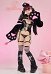 Teufel Katze Kawaii Sexy Rosa Ohr Lingerie Herz Cutout Korsett High Cut Shorts Streifen Socken Katzenpfote Handschuhe Dessous