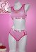 Peach Derivative Sports Tank Top and Brief Set Lingerie Cosplay Costume