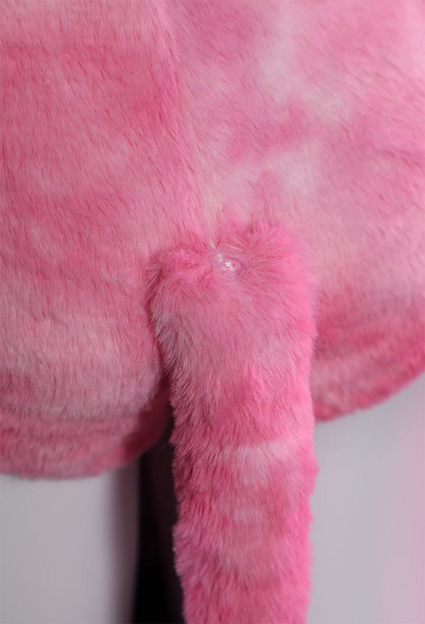 Cute Cow Furry Bodycon Romper Kawaii Pink Bodysuit with Choker and Tail Cute Cow Furry Bodycon Romper Kawaii Pink Bodysuit with Choker and Tail