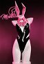 Disfraz de Cosplay Derivative Sexy Bunny Costume Halter Spiderweb Bunny Girl Bodysuit Outfit con Guantes de Diadema Pantimedias de Malla