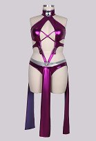 Grand Taille Starfire Dérivé Sexy Lingerie Costume Combinaison dos nu à encolure creuse avec manches et bas Grand Taille Starfire Dérivé Sexy Lingerie Costume Combinaison dos nu à encolure creuse avec manches et bas