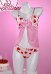 Erdbeer Daisy Muster mit Schleife sexy Dessous Set Netzoberteil und Slip