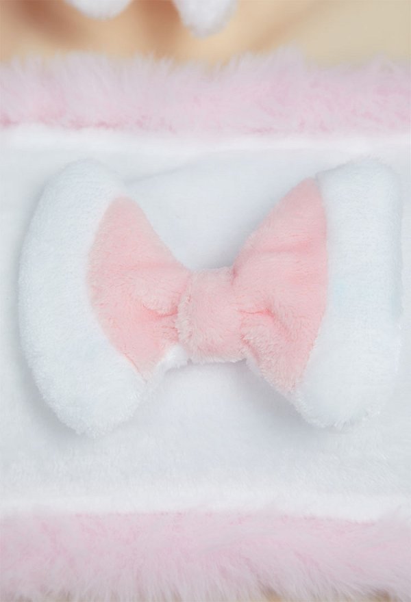 Kawaii Lingerie Set Plush Homewear Pink Crop Top and Shorts with Headband and Socks Kawaii Lingerie Set Plush Homewear Pink Crop Top and Shorts with Headband and Socks