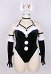 Große Größen Hime Derivative Sexy Dessous-Set Weihnachtspelz-Bodysuit mit Handschuhen und Strümpfen