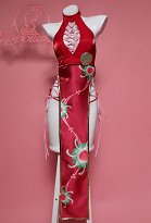 Boa Dérivé Lingerie Sexuelle de Style Cheongsam Robe avec Gants Boa Dérivé Lingerie Sexuelle de Style Cheongsam Robe avec Gants