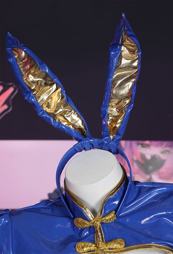 SF Chun-Li Derivative Sexy Lingerie Bunny Costume Bodysuit and Top with Thigh Socks SF Chun-Li Derivative Sexy Lingerie Bunny Costume Bodysuit and Top with Thigh Socks