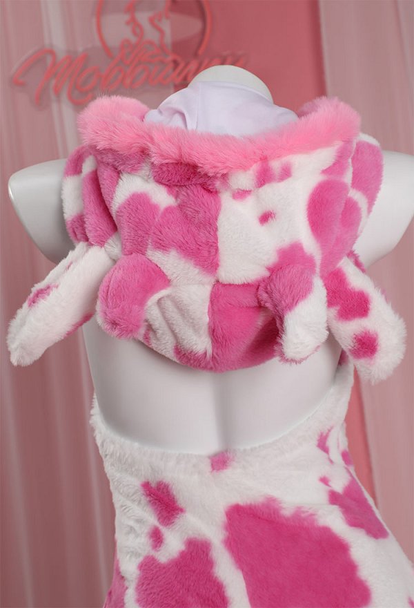Sexy Kawaii Pink Bodysuit Kuh Lingerie High Cut Schnürung Dessous mit Socken Handschuhe Choker Schwanz Set Sexy Kawaii Pink Bodysuit Kuh Lingerie High Cut Schnürung Dessous mit Socken Handschuhe Choker Schwanz Set