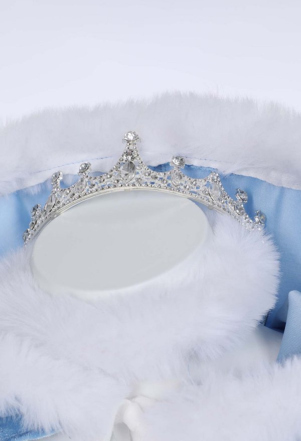 Snow Queen Sexy Christmas Plush Set Velvet Bodysuit with Hooded Cape and Crown Snow Queen Sexy Christmas Plush Set Velvet Bodysuit with Hooded Cape and Crown