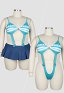 Übergröße Nami Derivative Sexy Bodysuit Cutout Lingerie Rock Gürtel Socken Arm Zubehör Dessous